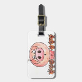 Zes kleine varkens bagagelabel (Voorkant verticaal)