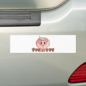 Zes kleine varkens bumpersticker (Op auto)