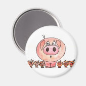 Zes kleine varkens magneet (Voorkant / Achterkant)