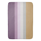 Zes kleuren - Blauw Violet Paars Roze Geel Badmat (Voorkant Verticaal)