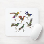 Zes kleurige Hummingvogels Muismat (Met muis)