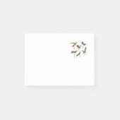Zes kleurige Hummingvogels Post-it® Notes (Voorkant)