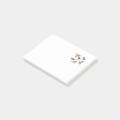 Zes kleurige Hummingvogels Post-it® Notes (Schuin)