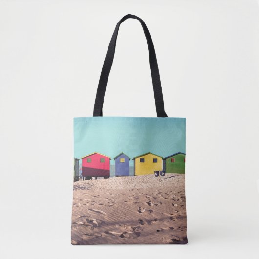 Zes kleurrijke strand | Kaapstad, Zuid-Afrika Tote Bag (Voorkant)