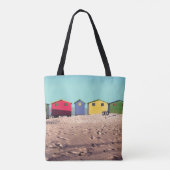 Zes kleurrijke strand | Kaapstad, Zuid-Afrika Tote Bag (Achterkant)