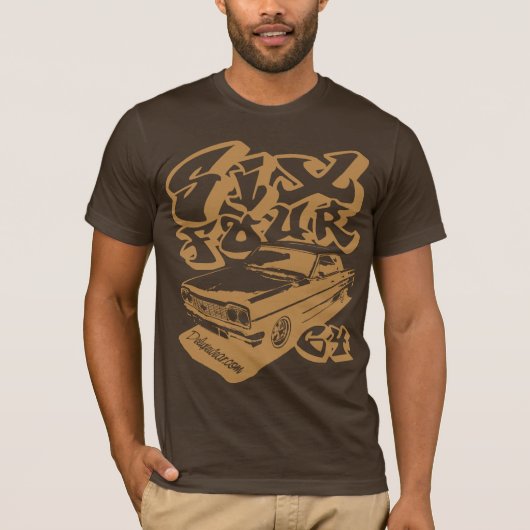 Zes (knapperig goud) t-shirt (Voorkant)