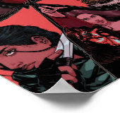 zes kraaienillustraties zonder textuur poster (Hoek)