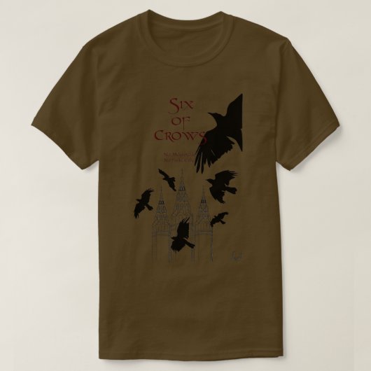 Zes Kroes Leigh Bardugo T-shirt (Design voorkant)
