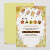 Zes lantaarns uitnodiging (Voorkant / Achterkant)