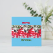 Zes lieve panda's met Kerstmis (Staand voorkant)