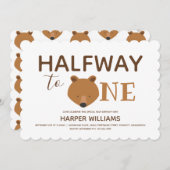 Zes maanden Beer Baby halve verjaardag Kaart (Voorkant / Achterkant)