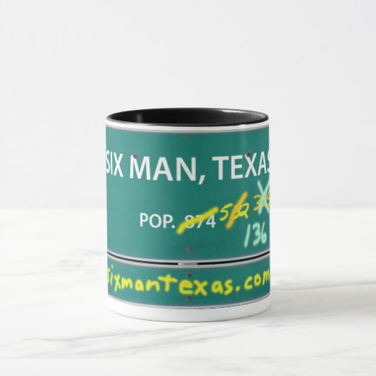 Zes Man, Texas mok koffie (Midden)
