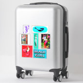 zes mermaïden sticker (Koffer)