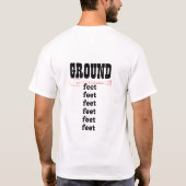 Zes meter onder de grond ontwerp t-shirt (Achterkant)