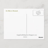 Zes mijl voor Montauk Briefkaart (Achterkant)