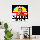 Zes miljoen dollar Man - Steve Austin Sticker Ho Poster (Thuiskantoor)