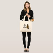 Zes minder weken winter grote tote bag (Voorkant (model))