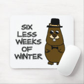 Zes minder weken winter muismat (Met muis)