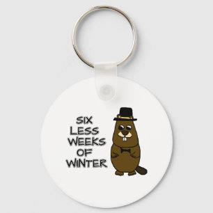 Zes minder weken winter sleutelhanger