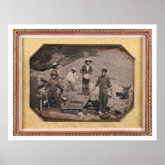 Zes miners met rotswand, wielscharnieren... (40046 poster (Voorkant)