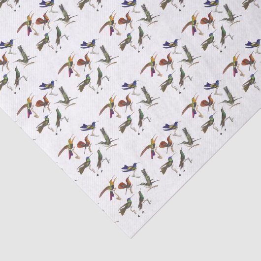 Zes mooie mensvogels tissuepapier (Detail)