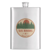 Zes nationale rivieren flacon (Voorkant)