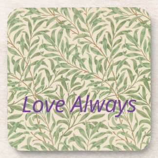 Zes Onderzetter Set met chique antiek bladeren