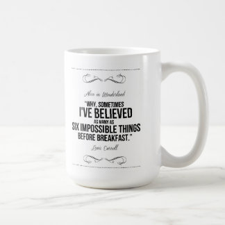 "Zes onmogelijke dingen" Alice in de Mok van Wonde