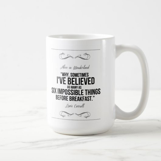 "Zes onmogelijke dingen" Alice in de Mok van Wonde (Rechts)