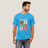 Zes Pack Donuts T-shirt (Voorkant volledig)