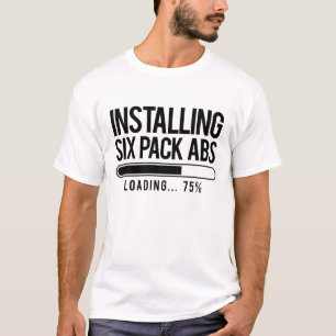 Zes pakbon laden balk installeren t-shirt