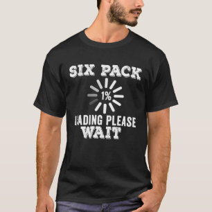 Zes Pakking Buikspieren Laden sportschool training T-shirt