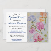 ZES PARTIJGEBEURTENIS VAN SWEET INVITE KAART (Voorkant)