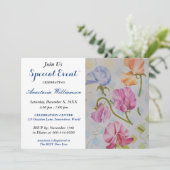 ZES PARTIJGEBEURTENIS VAN SWEET INVITE KAART (Staand voorkant)