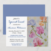 ZES PARTIJGEBEURTENIS VAN SWEET INVITE KAART (Voorkant / Achterkant)