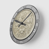 ZES PENCE-COIN RONDE KLOK (Hoek)