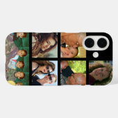 Zes persoonlijke foto's personaliseren met naam Case-Mate iPhone case (Achterkant (horizontaal))