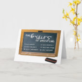 Zes Principes om Te worstelen Kaart (Gele Bloem)