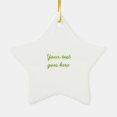 Zes redenen om een boom te planten aangepaste orna keramisch ornament (Achterkant)