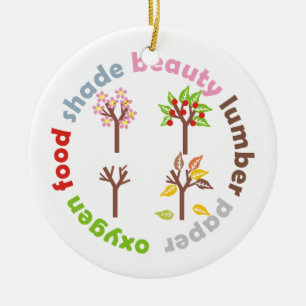 Zes redenen om een boom te planten aangepaste vers keramisch ornament