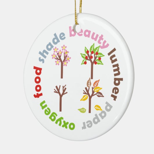 Zes redenen om een boom te planten aangepaste vers keramisch ornament (Links)
