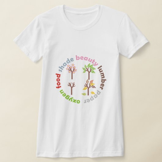 Zes redenen om een boom te Planten T-shirt (Laagn)