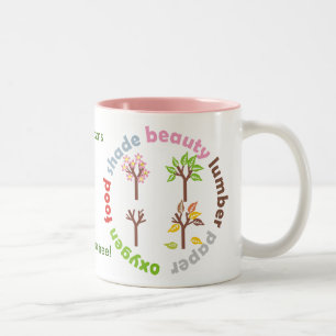 Zes redenen om een boom te Planten Tweekleurige Koffiemok