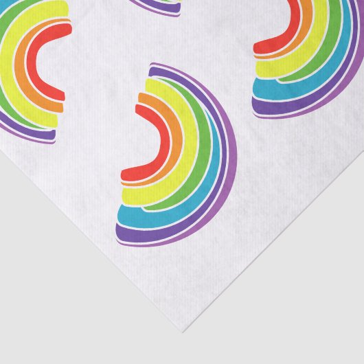 Zes regenbogen tissuepapier (Detail)