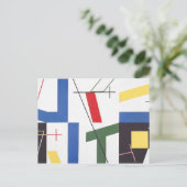 Zes ruimten met kruisingen | Sophie Taeuber-Arp | Briefkaart (Staand voorkant)