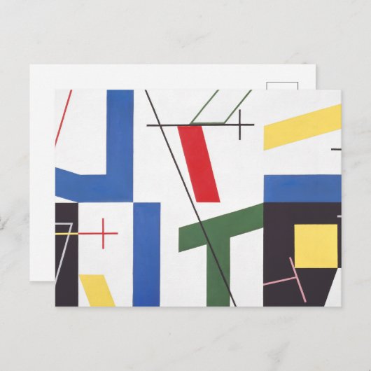 Zes ruimten met kruisingen | Sophie Taeuber-Arp | Briefkaart (Voorkant / Achterkant)