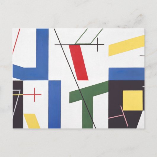 Zes ruimten met kruisingen | Sophie Taeuber-Arp | Briefkaart (Voorkant)