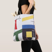 Zes ruimten met kruisingen | Sophie Taeuber-Arp | Tote Bag (Dichtbij)