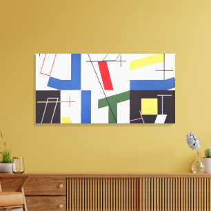 Zes ruimtes met kruisen Sophie Taeuber-Arp Canvas Afdruk