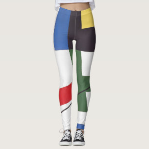 Zes ruimtes met kruisen Sophie Taeuber-Arp Leggings